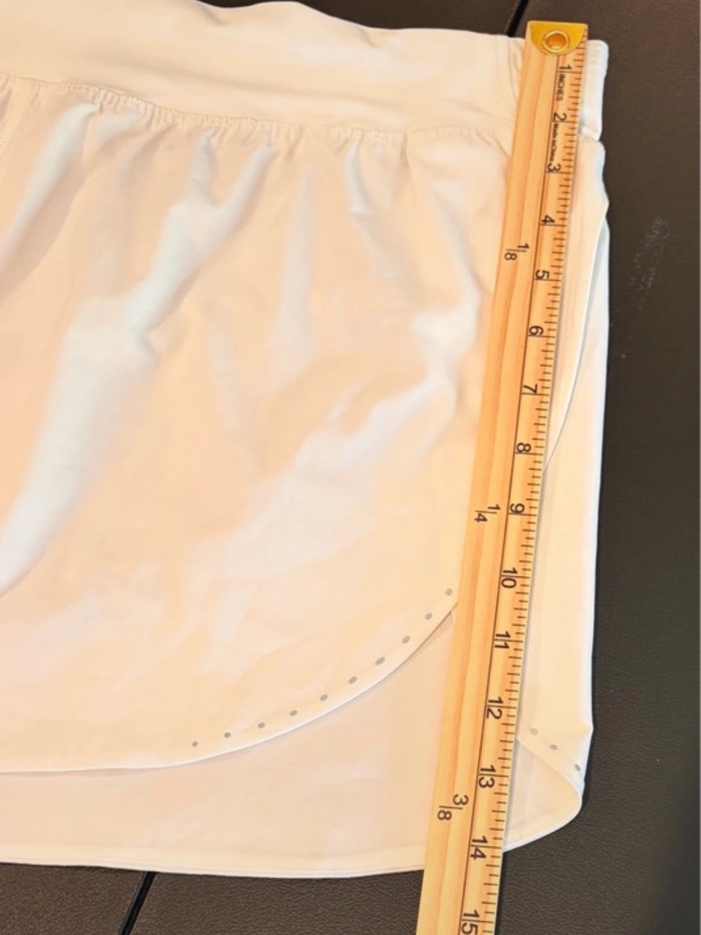 Lululemon Fast and Free Reflective Running Shorts | White | Size 14 - Picture 11 of 12
